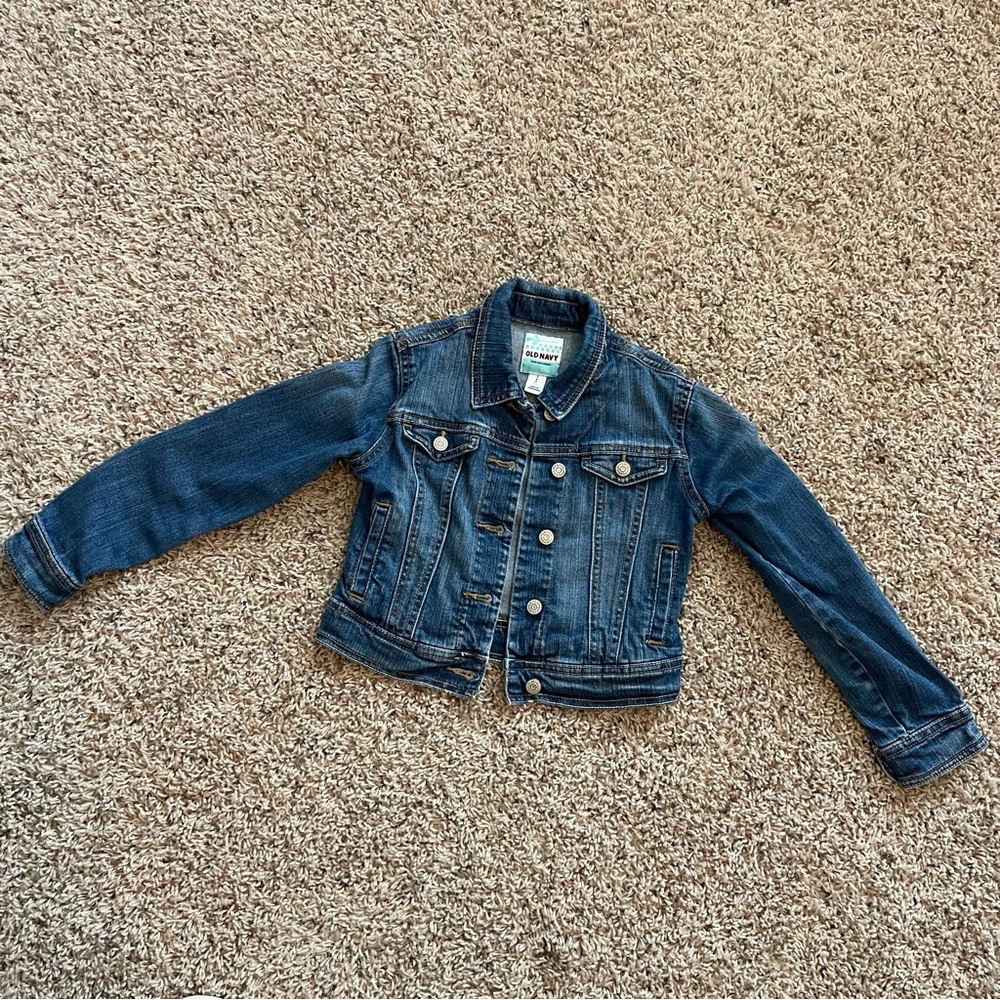 Girls S jean jacket, old navy denim jacket
